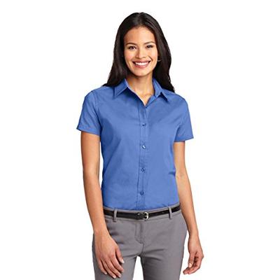 Port Authority Women's Ladies Short Sleeve M Ultramarine Blue