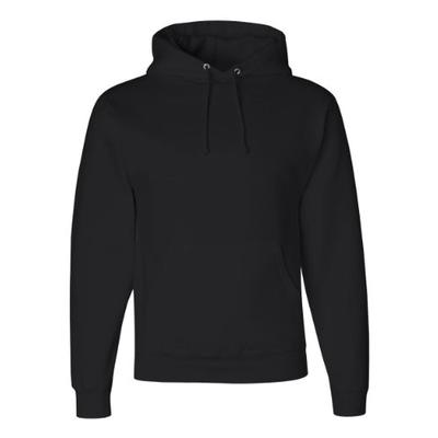 Jerzees mens 9.5 oz. 50/50 Super Sweats NuBlend Fleece Pullover Hood(4997)-BLACK-M