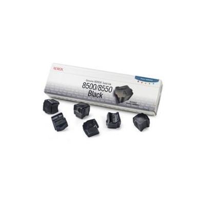 Xerox 108R00672 Black Solid Ink Stick, Pack Of 6