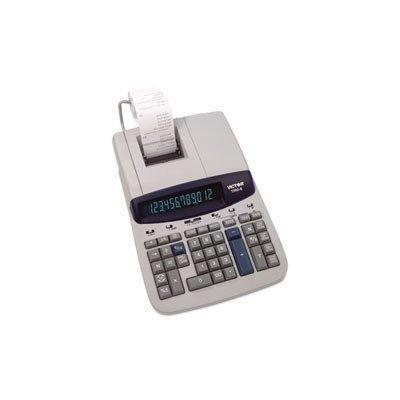 Victor 1560-6 2-Color Commercial Printing Calculator - 12-Digit Fluorescent, Two-Color Printing, Bla