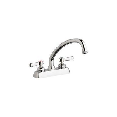 Chicago Faucet W4D-L9E1-369AB Deck Mount Workboard faucet with 9-1/2" Swing Spout, 4"