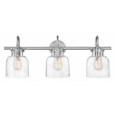 Hinkley 50123CM Congress Vanity, 3-Light 300 Total Watts, Chrome