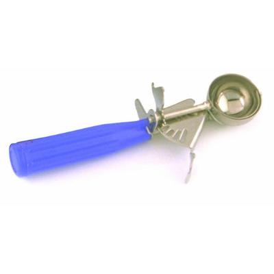 Crestware Plastic Handle Stainless Steel Thumb Dishers with Thumb Levers, Size 40, Purple