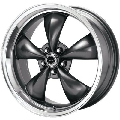 American Racing Custom Wheels AR105 Torq Thrust M Anthracite Wheel With Machined Lip (18x9"/5x114.3m