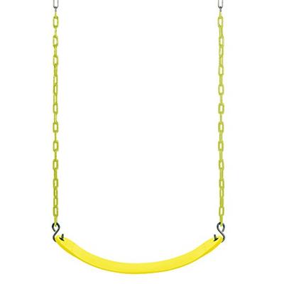 Swingan SW27VC-YL Belt Swing with Vinyl Coated Chain, Yellow