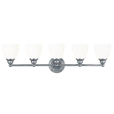 Livex Lighting 13665-05 Somerville 5-Light Bath Light, Chrome