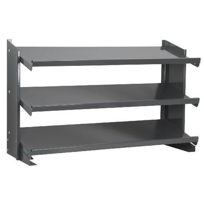 Akro-Mils APRBENCH 3 Shelf Powder Coated Steel Single Sided Pick Bench Rack, 12-Inch Deep by 36-Inch