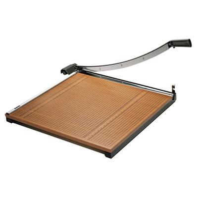 X-Acto 26624 24" Square 20 Sheet Commercial Guillotine Paper Trimmer with Wood Base