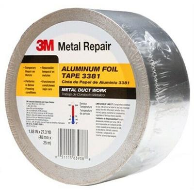1.88x50 ALU Foil Tape,No 3381, 3m Company, 3PK