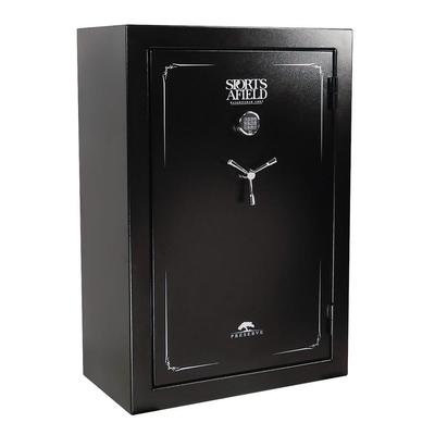 Sports Afield Preserve Series 40-Gun Fire-Resistant/Waterproof Elock Gun Safe, Textured Gloss Black