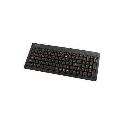 BUSlink Keyboard Slim 104-Key USB2/PS2 Black KR6820EBK