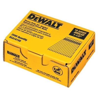 Dewalt DCA16150 20-Degree Angled Finish Nail Four Pack