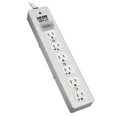 Tripp Lite SPS606HGRA Surge Protector Strip Medical RT Angle Plug 6 Outlet 6-Feet Cord