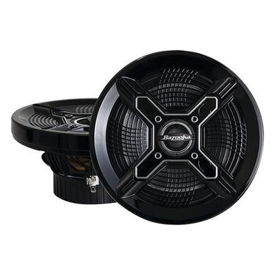 Bazooka 6.5" 2-Way Marine Coaxial Speakers with Poly Cones (Pair) - Black - MAC6510B