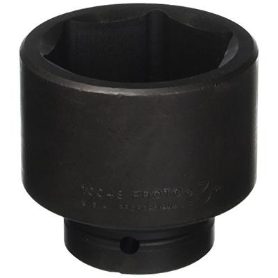 Stanley Proto J10048 6 Point 1" Drive Impact Socket, 3"