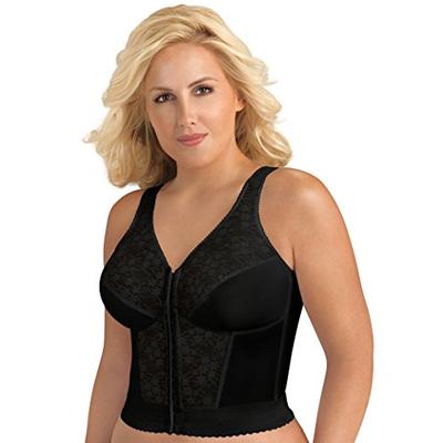 Exquisite Form 5107565 Fully Women's Original Longline Lace Posture Bra, Black, 42B