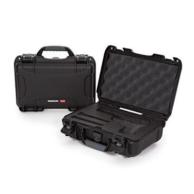Nanuk 909 Waterproof Professional Classic Pistol/Gun Case, Military Approved with Custom Insert - Bl