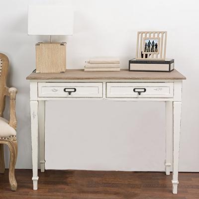 Baxton Studio Dauphine Traditional French Accent Writing Desk, White