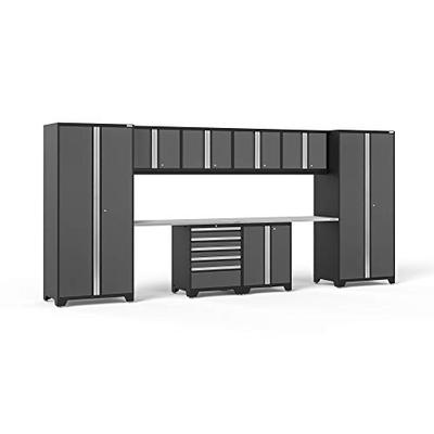 NewAge Products Pro 3.0 Gray 10 Piece Set, Garage Cabinets, 52054