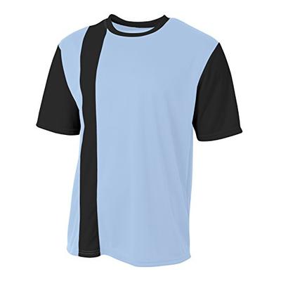 A4 Legend Soccer Jersey, LT. Blue/BLK, Large