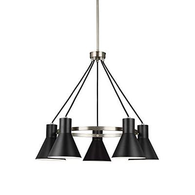 Sea Gull Lighting 3141305EN3-962 Five Light Chandelier, Brushed Nickel