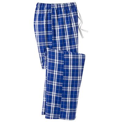 District Men's Young Flannel Plaid Pant XL Deep Royal