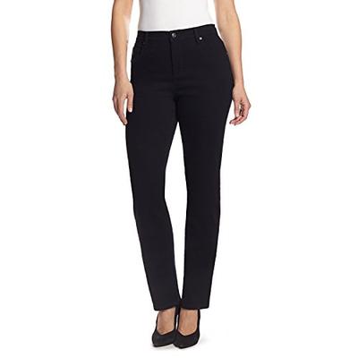 Gloria Vanderbilt Women's Amanda Classic Tapered Jean, Black, 16