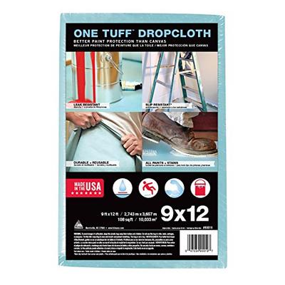 Trimaco One Tuff Coated Dropcloth, 12-feet x 15-feet