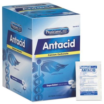 First Aid Only FAO90110 Analgesics & Antacids Refills For First Aid Cabinet, 250 Doses Per Box