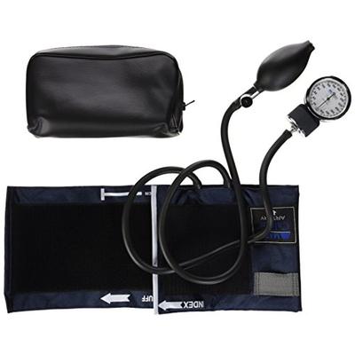 Mabis Caliber Series Aneroid Sphygmomanometer Manual Blood Pressure Monitor, Cuff Size 11 to 16.4 In