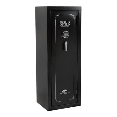 Sports Afield Preserve Series 18 Gun, Fire/Waterproof, E-Lock Gun Safe, Textured Gloss Black