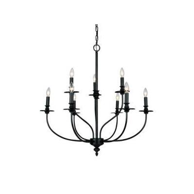 Landmark Lighting 289-OB Oil Rubbed Hartford Classic Six Light Chandelier