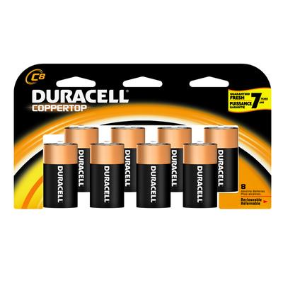 Duracell Coppertop C-8PK Double Wide