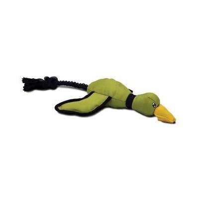 Mini Flying Duck Dog Toy in Green