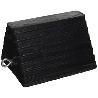 Buyers Products WC1086 Rubber Wheel Chock (10" x 8" x 6" with Chain Eye)