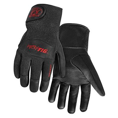 Steiner 0260-L SPS Ironflex TIG Gloves, Black Grain Kidskin Nomex Back Velcro Cuff, Large