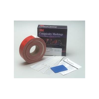 3M Scotchlite Red & White Conspicuity DOT Tape - Model# 06398