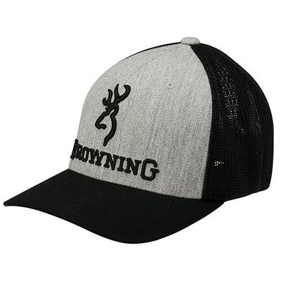 Browning, Cap, Heather/Black, Large/X-Large