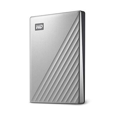 WD 1TB My Passport Ultra Silver Portable External Hard Drive, USB-C - WDBC3C0010BSL-WESN