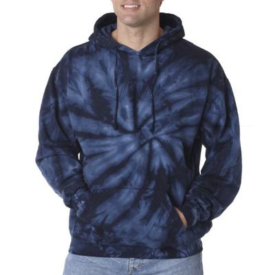 Tie-Dye 8.5 oz. Tie-Dyed Pullover Hood L SPIDER NAVY