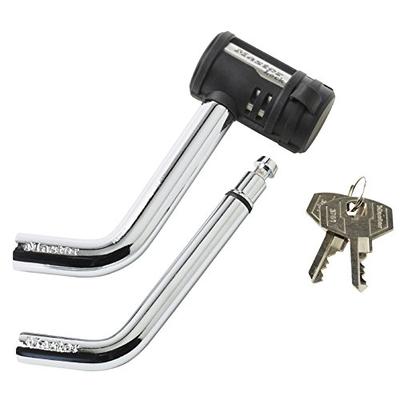 Master Lock 2866DAT 1/2 in. and 5/8 in. Swivel Head Receiver Lock for Class I-IV, 1 Pack, Black