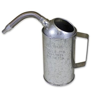 WirthCo 94486 Funnel King 2 quart Measure Can with Flex Spout, Galvanized, Heavy Duty