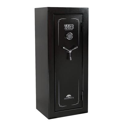 Sports Afield Preserve Series 24-Gun Textured Gloss Black Fire/Waterproof E-Lock Gun Safe