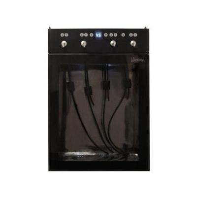 Vinotemp VT-WINEDISP4 Black Wine Accessories Four Bottle Wine Dispenser with Digital LED Temperature