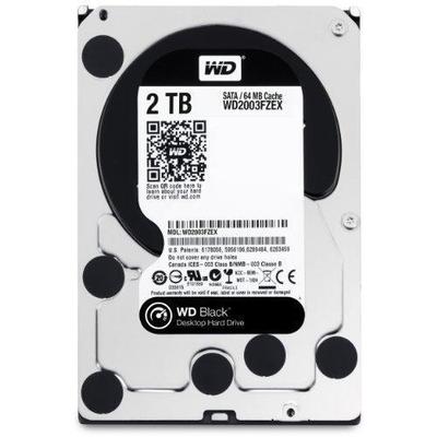 WD Black WD2003FZEX 2 TB 3.5 Internal Hard Drive-SATA-7200 rpm-64 MB Buffer