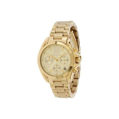 Michael Kors Womens Mk5798 Bradshaw Goldtone Stainless Steel Watch