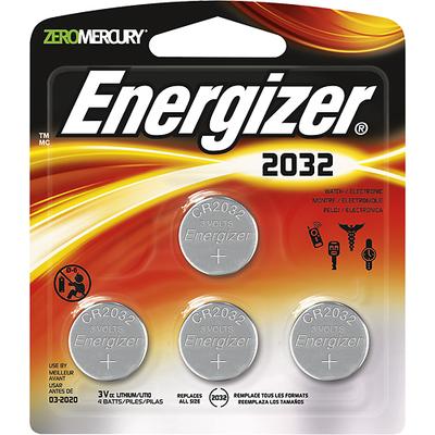 Energizer CR2032 Batteries (4-Pack) - Silver - 2032BP-4