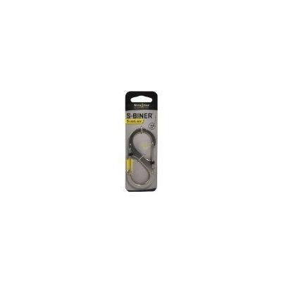 Nite Ize S-Biner SlideLock Locking Stainless Steel Carabiner (Silver, #4)