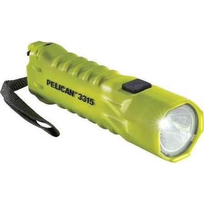 Pelican 3315CY Flashlight, LED, ABS, AA, Yellow, 110 Lm G6225195