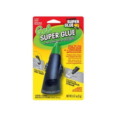 Duct Tape, Glues & Epoxy: Super Glue Adhesives & Fillers .17 oz. Glue Gel Accutool Precision Applica